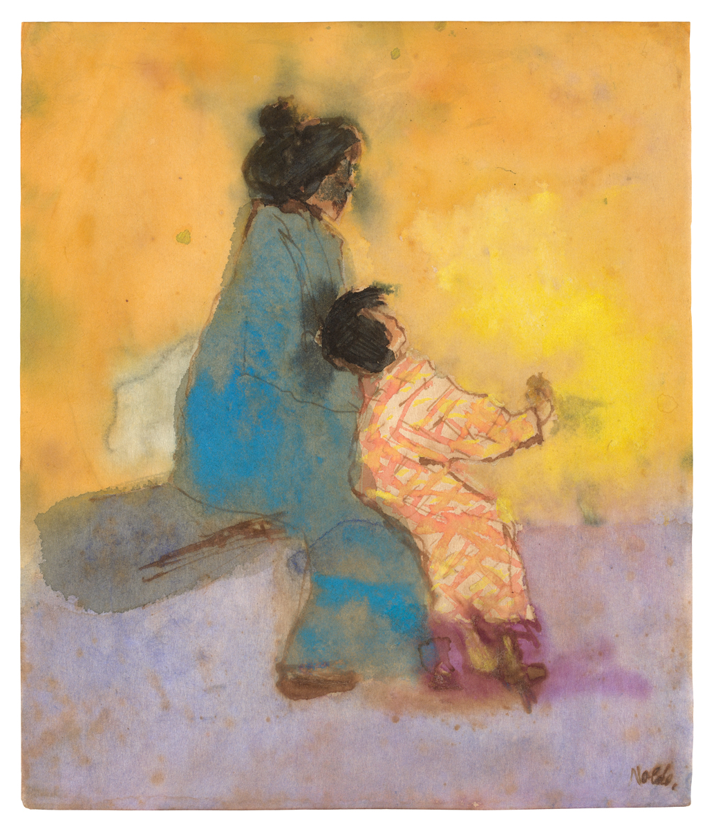 EMIL NOLDE, Frau mit kleinem Mädchen, Privatsammlung, Hong Kong
