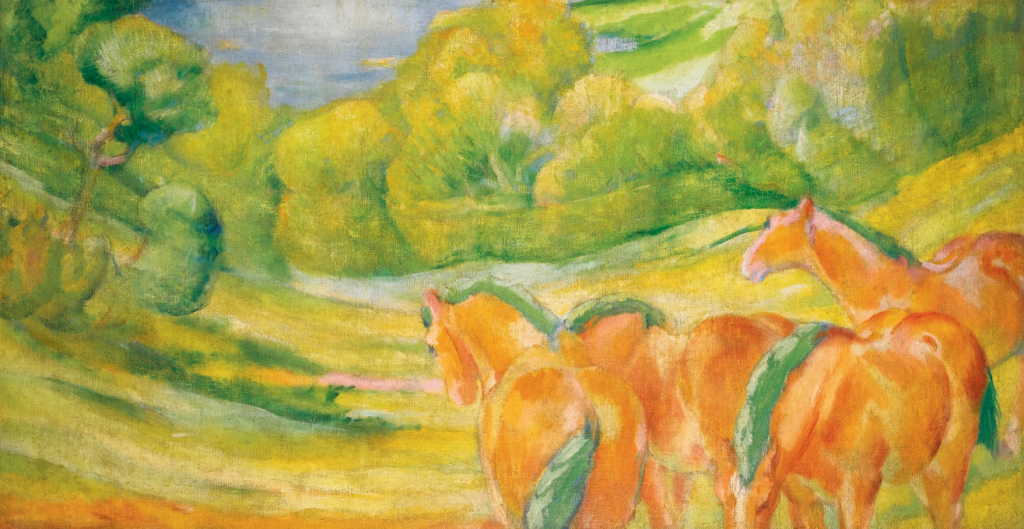 FRANZ MARC, Große Landschaft, Franz Marc Museum, Kochel