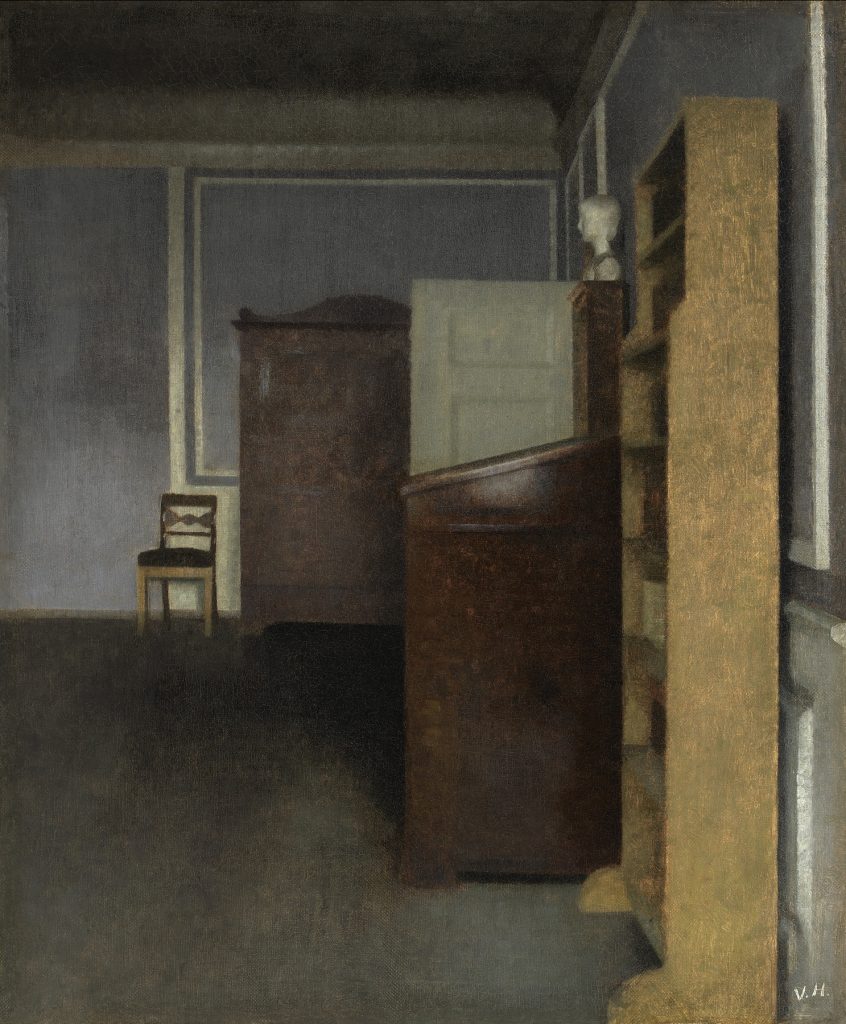 VILHELM HAMMERSHØI, Interieur. Strandgade 30, Hamburger Kunsthalle