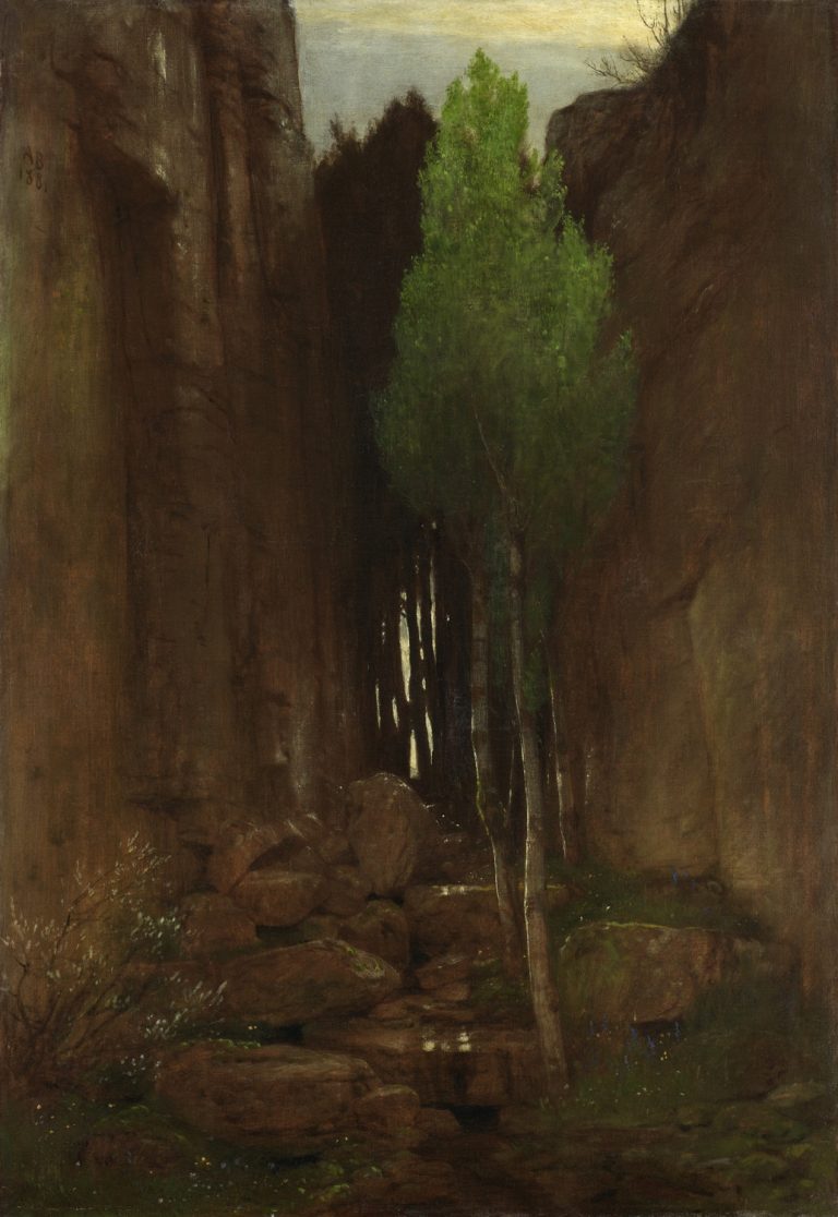 ARNOLD BÖCKLIN, Quell in einer Felsschlucht, Getty Museum, Los Angeles, USA